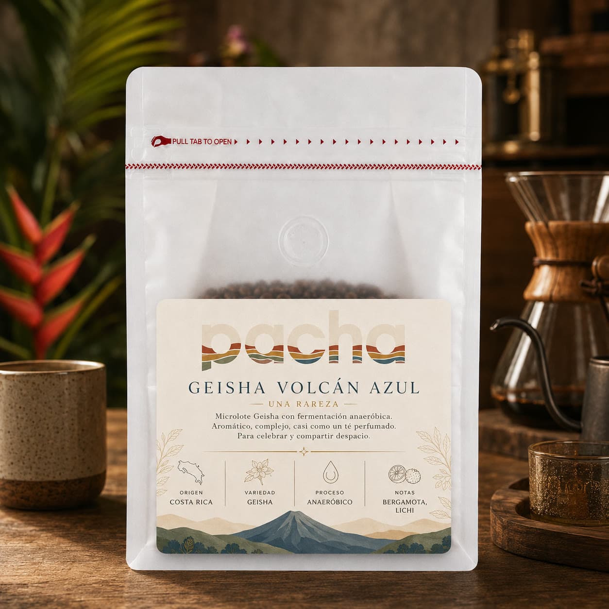 Geisha Volcán Azul